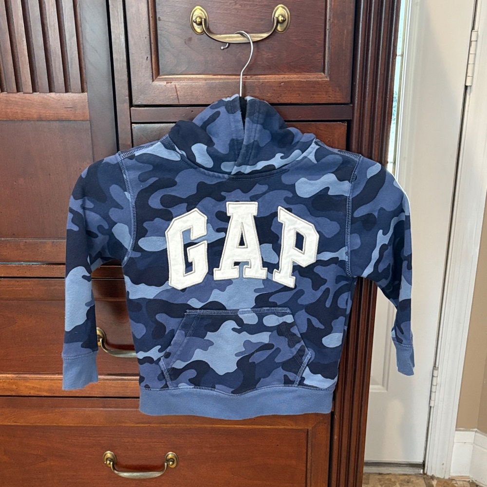 Baby GAP Kids Hoodie Long Sleeve Camo Sweatshirt 4 years XS